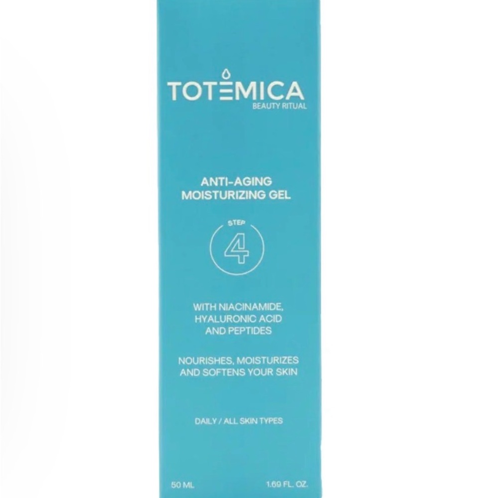 Totemica Anti-Aging Moisturizing Gel Niacinamide Hyaluronic Peptides NEW IN BOX